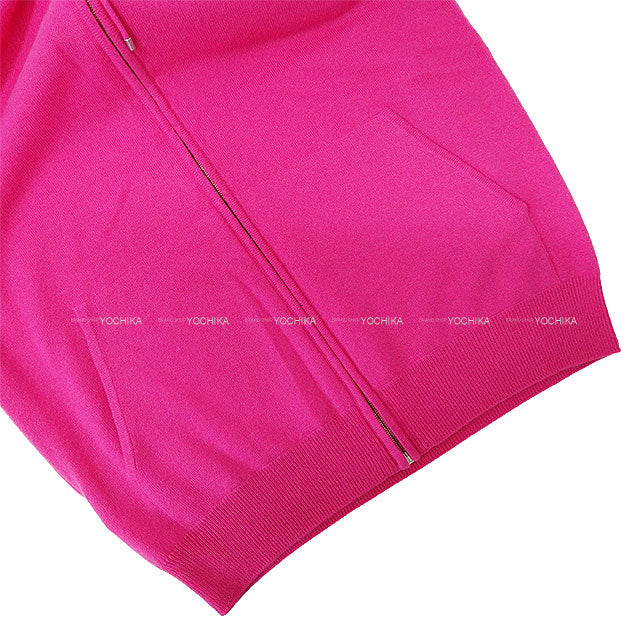 [Pre-loved] HERMES Hooded sweatshirt Knit Sur mesure Custom order Pink Cashmere[LIKE NEW][Authentic]