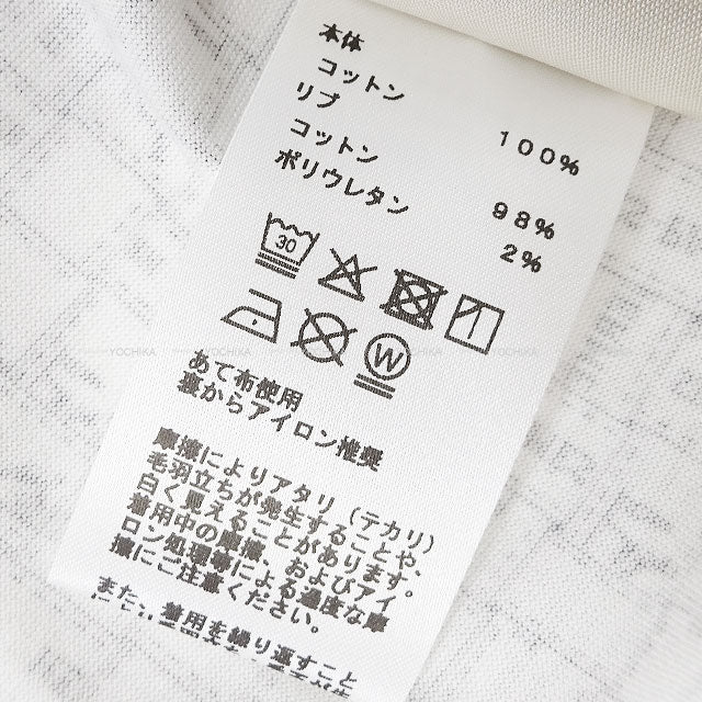 HERMES One‐piece dress Short sleeve t shirt Bolduc  Blanc (White)/Noir (Black) Cotton #44[BRAND NEW][Authentic]