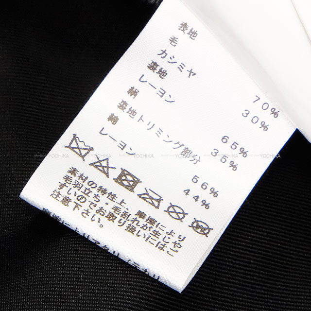 HERMES Casquette Hat Serie Button #59 Noir (Black) Wool/Cashmere[BRAND NEW][Authentic]