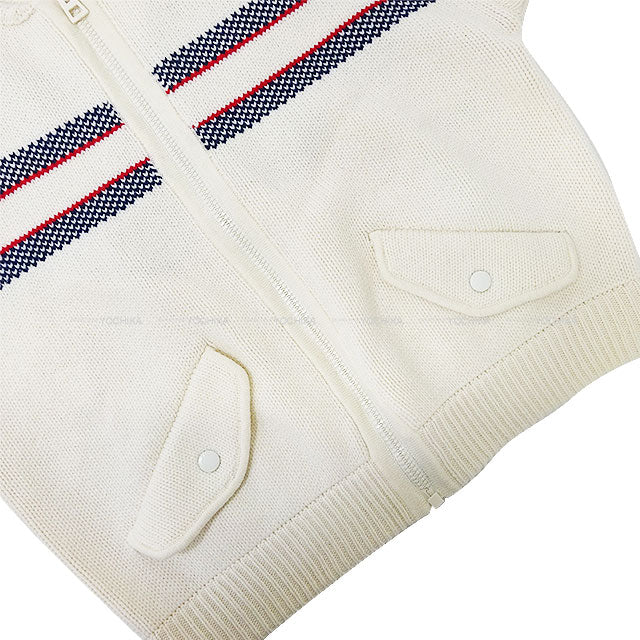 2023AW Dior Vests Knit Sleeveless With zipper Alps Blanc (White) Wool/Cashmere #40 414G19AM124[EXCELLENT][Authentic]