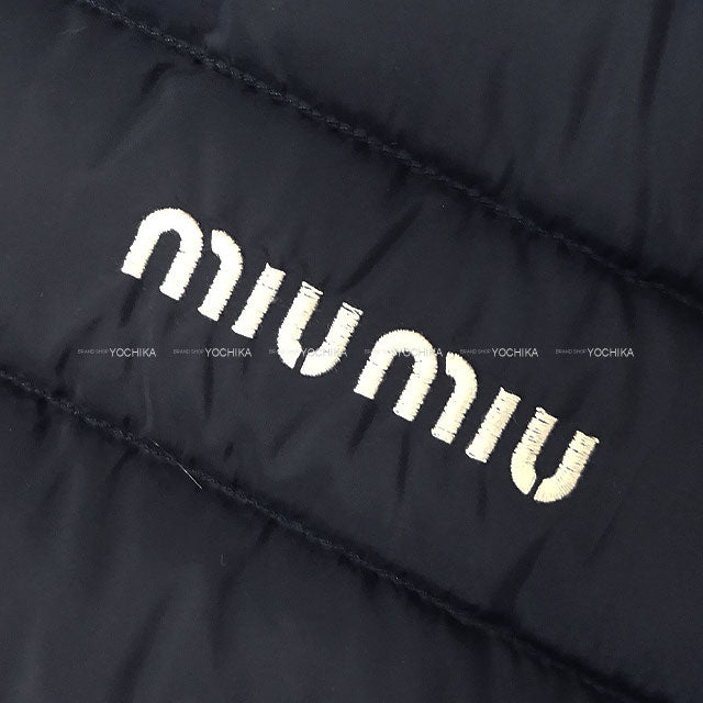 Miu Miu Down vest light ponzi Navy goose down putting 44 ML1345[BRAND NEW][Authentic]