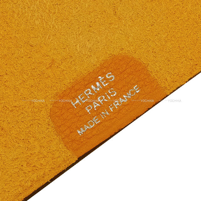 HERMES Notebook cover Ulysse Mini Naturel-Sable Veau Togo Silver HW Stamp B[EXCELLENT][Authentic]