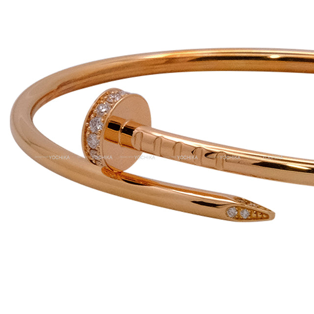 [Pre-loved] CARTIER bracelet Juste un Clou Small Pink Gold K18PG/Diamond B6065817[LIKE NEW][Authentic]