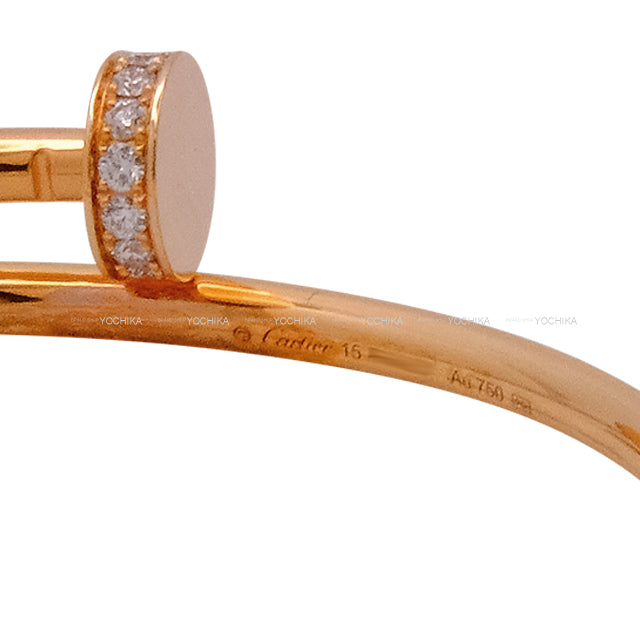 [Pre-loved] CARTIER bracelet Juste un Clou Small Pink Gold K18PG/Diamond B6065817[LIKE NEW][Authentic]