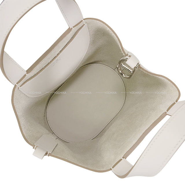 HERMES Handbag In the Loop 18 Gris Perle Taurillon Clemence/Veau Swift Silver HW Stamp W[BRAND NEW][Authentic]