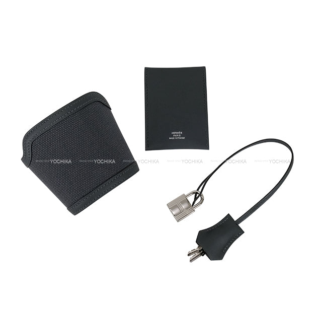 HERMES Handbag Birkin35 Cargo Pockets Gris Misty Toile H/Veau Swift Silver HW Stamp K[BRAND NEW][Authentic]