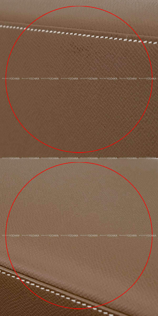 [Pre-loved] HERMES Shoulder bag Kelly28 Sellier Etoupe Veau Epsom Silver HW Stamp B[LIKE NEW][Authentic]