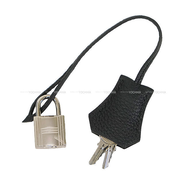 HERMES Shoulder bag Kelly28 Retourne Noir (Black) Veau Togo Silver HW Stamp W[EXCELLENT][Authentic]