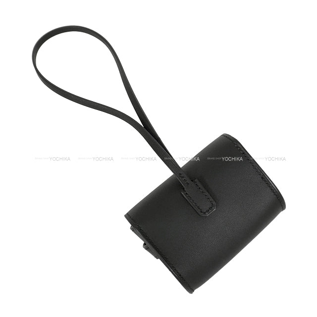 HERMES bag charm Kelly Festival Noir (Black) Veau Swift Gold HW Stamp K[BRAND NEW][Authentic]