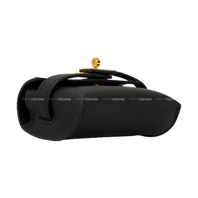 HERMES bag charm Kelly Festival Noir (Black) Veau Swift Gold HW Stamp K[BRAND NEW][Authentic]