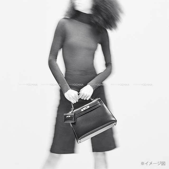 HERMES bag charm Kelly Festival Noir (Black) Veau Swift Gold HW Stamp K[BRAND NEW][Authentic]