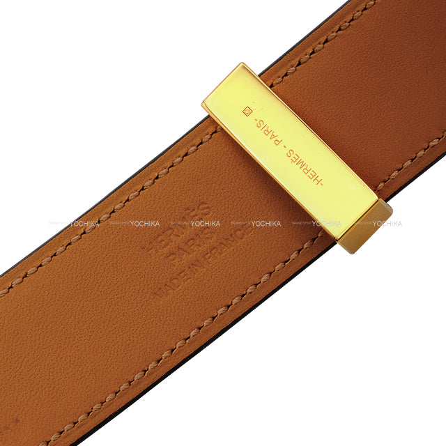 HERMES bangle Collier de Chien Disco Faubourg 24 Noir (Black) Box Calf Gold HW Stamp W[BRAND NEW][Authentic]