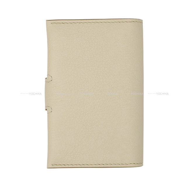 HERMES card holder R.M.S Holder Clou de Selle Button Beton Evercolor Silver HW Stamp W[BRAND NEW][Authentic]