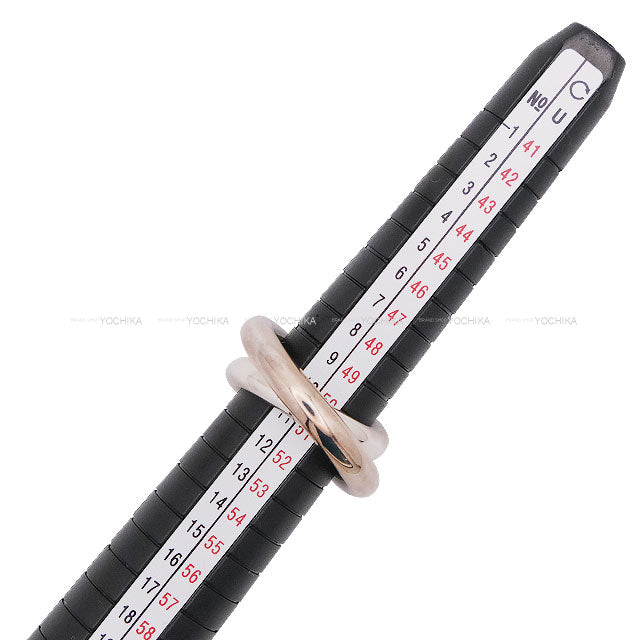 HERMES ring Vertige Silver Silver925 (SV925 Ag925) #51 Silver HW[EXCELLENT][Authentic]