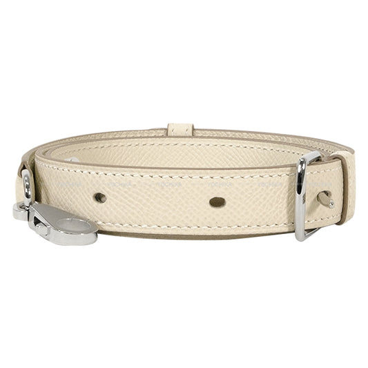 HERMES shoulder strap Bandouliere A-Strap 20mm Craie Veau Epsom Silver HW Stamp W[BRAND NEW][Authentic]