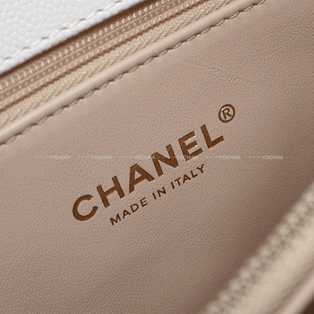 CHANEL Shoulder bag Matelasse COCO Handle Top Handle 29 Blanc (White) Graind Calf(Caviarskin) Champagne Gold HW A92991[BRAND NEW][Authentic]