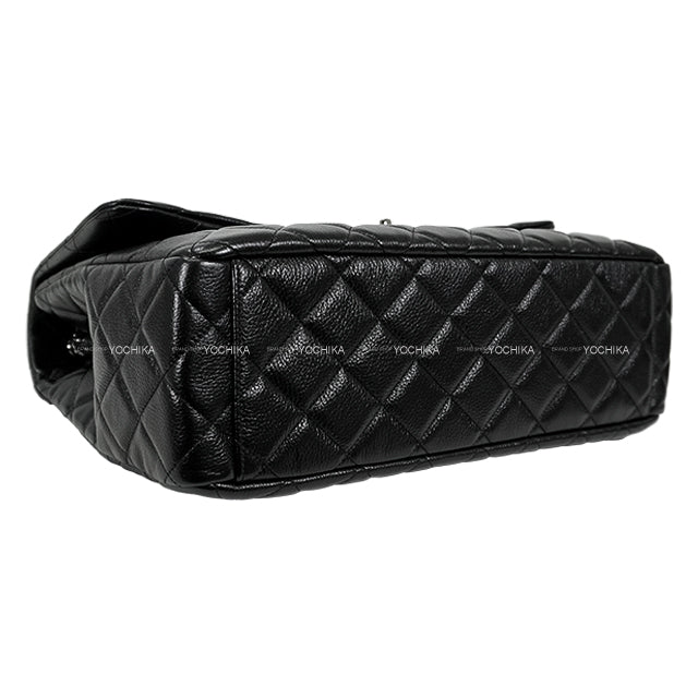 CHANEL Shoulder bag Jumbo Matelasse COCO mark chain maxi Noir (Black) Graind Calf(Caviarskin) Silver HW AS4661[BRAND NEW][Authentic]