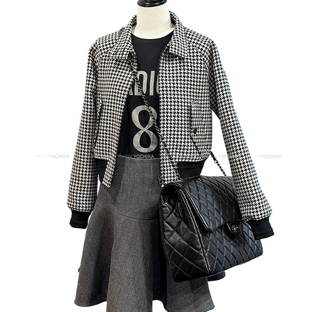 CHANEL Shoulder bag Jumbo Matelasse COCO mark chain maxi Noir (Black) Graind Calf(Caviarskin) Silver HW AS4661[BRAND NEW][Authentic]