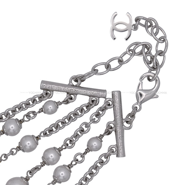 2024AW CHANEL choker Camelia COCO mark Pearl Noir (Black) Pearl /Strass Silver HW ABC205[BRAND NEW][Authentic]