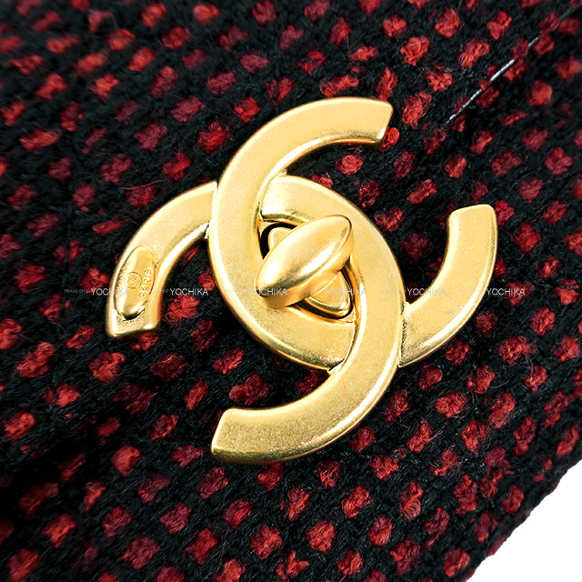 24-25AW CHANEL Shoulder bag Matelasse Coco mark Chain Mini Red Tweed Antique Gold HW AS5026[BRAND NEW][Authentic]