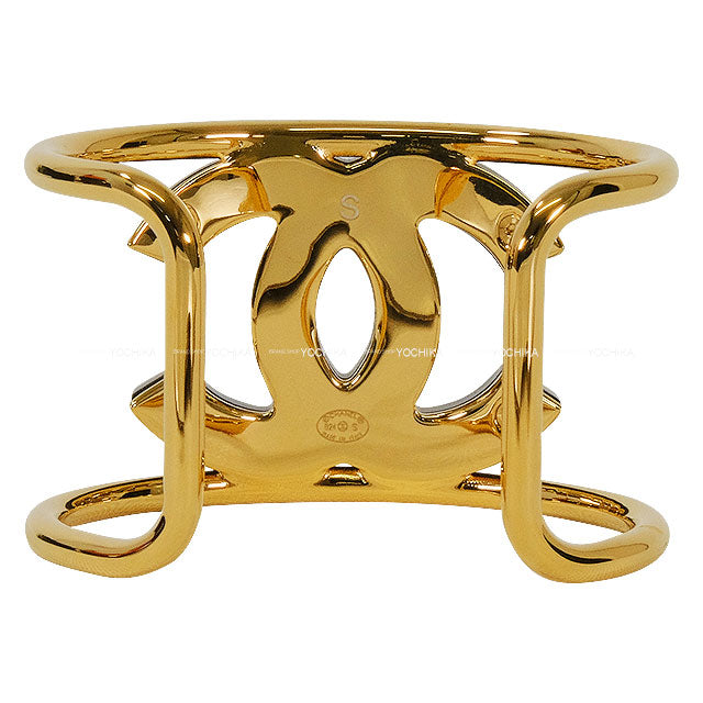 2024 S/S CHANEL bangle Simple Coco Mark Noir (Black) Resin Gold HW ABD158[BRAND NEW][Authentic]