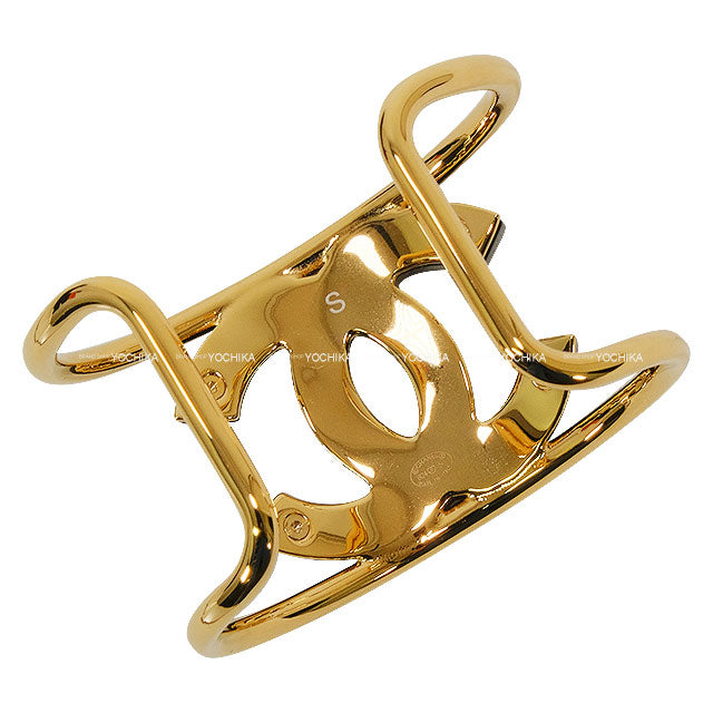 2024 S/S CHANEL bangle Simple Coco Mark Noir (Black) Resin Gold HW ABD158[BRAND NEW][Authentic]