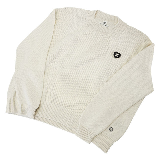 CHANEL broach Heart Broach COCO Mark Noir (Black) Lambskin Champagne Gold HW AB9496[EXCELLENT][Authentic]