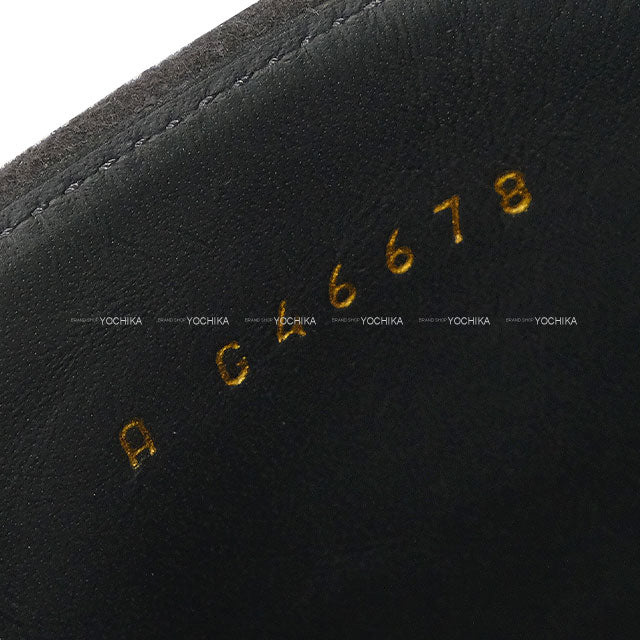 2025SS CHANEL boots Leg cover COCO mark Pearl Noir (Black) Suede #38.5 Gold HW G46678[BRAND NEW][Authentic]