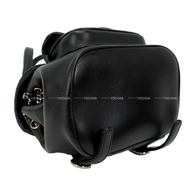 [Pre-loved] CHANEL Backpack/daypack/Ruck sack Matelasse Duma COCO Mark Noir (Black) Lambskin Champagne Gold HW AS2908[LIKE NEW][Authentic]