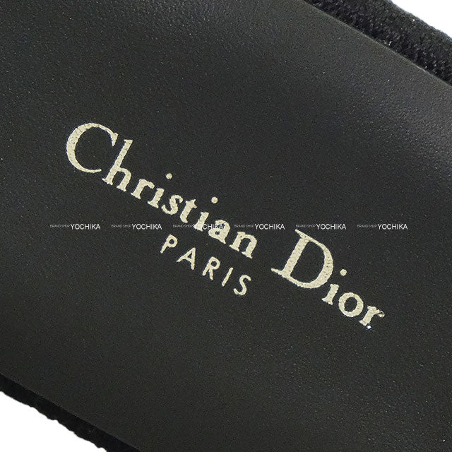 Dior hair accessories Headband Houndstooth Noir (Black)/Blanc (White) Leather/Fabric 35H8P958X132_C933[EXCELLENT][Authentic]