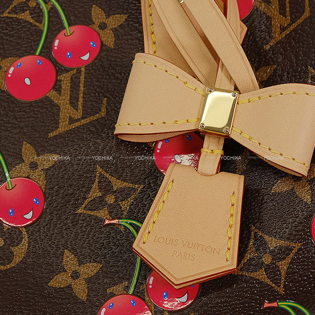 LOUIS VUITTON Shoulder bag LV×TM Takashi Murakami Speedy Bandouliere 20 Brown Monogram Cherry Canvas Gold HW M13094[BRAND NEW][Authentic]