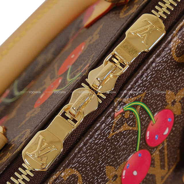 LOUIS VUITTON Shoulder bag LV×TM Takashi Murakami Speedy Bandouliere 20 Brown Monogram Cherry Canvas Gold HW M13094[BRAND NEW][Authentic]