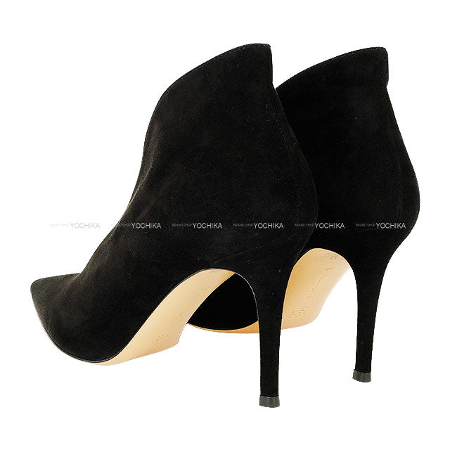 Gianvito Rossi pumps VANIA Noir (Black) Suede #38 G20496[EXCELLENT][Authentic]