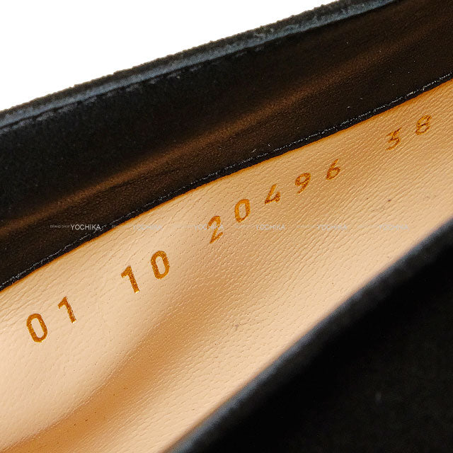 Gianvito Rossi pumps VANIA Noir (Black) Suede #38 G20496[EXCELLENT][Authentic]