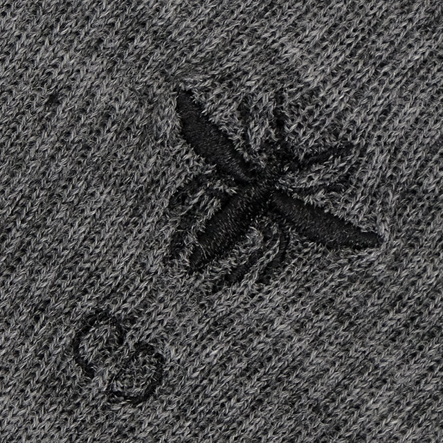 Dior Socks with Bee Embroidery rib Grey Cotton[BRAND NEW][Authentic]