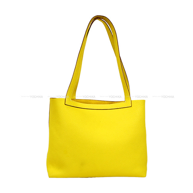 [Pre-loved] HERMES tote bag Cabasellier 31 Lime Taurillon Clemence Stamp Z[LIKE NEW][Authentic]