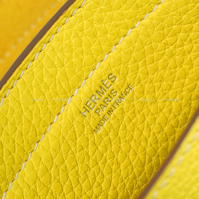 [Pre-loved] HERMES tote bag Cabasellier 31 Lime Taurillon Clemence Stamp Z[LIKE NEW][Authentic]