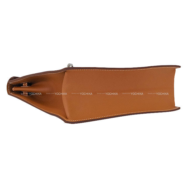 HERMES Shoulder bag Kelly Dance 2 Gold Veau Swift Silver HW Stamp U[EXCELLENT][Authentic]