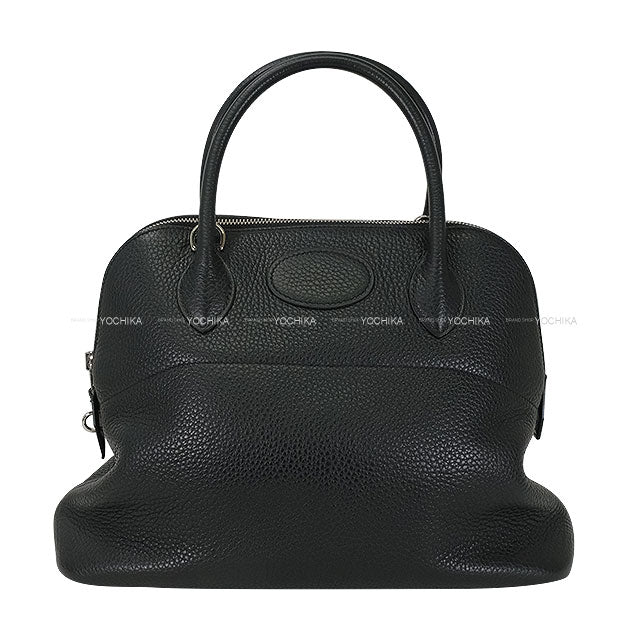 [Pre-loved] HERMES Shoulder bag Bolide31 Noir (Black) Taurillon Clemence Silver HW Stamp A[USED A][Authentic]