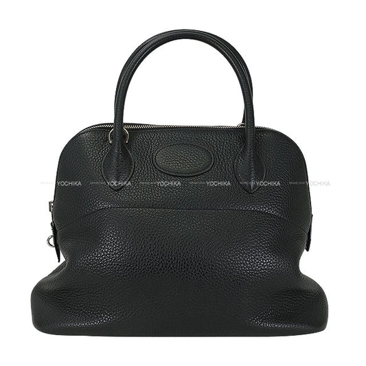 [Pre-loved] HERMES Shoulder bag Bolide31 Noir (Black) Taurillon Clemence Silver HW Stamp A[USED A][Authentic]