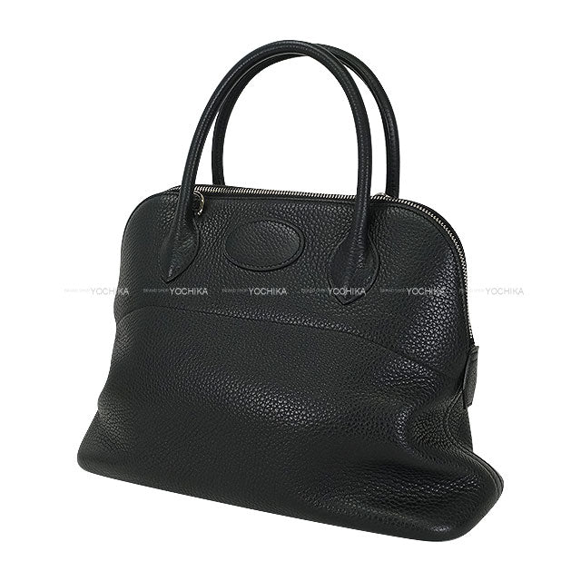 [Pre-loved] HERMES Shoulder bag Bolide31 Noir (Black) Taurillon Clemence Silver HW Stamp A[USED A][Authentic]