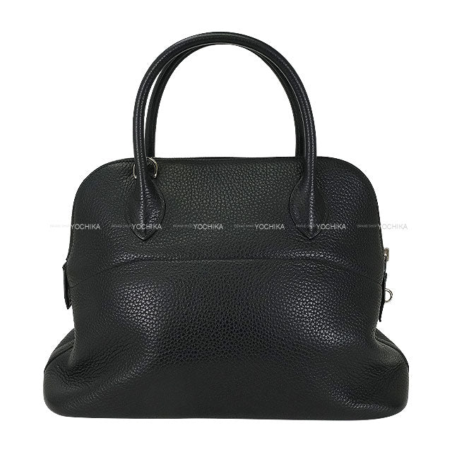 [Pre-loved] HERMES Shoulder bag Bolide31 Noir (Black) Taurillon Clemence Silver HW Stamp A[USED A][Authentic]