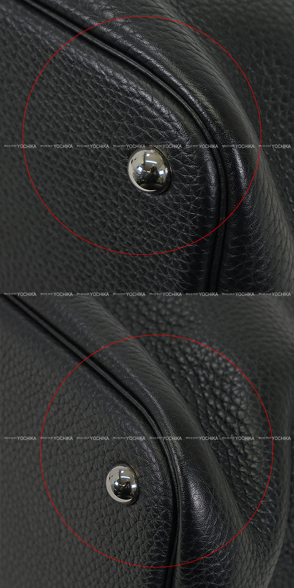 [Pre-loved] HERMES Shoulder bag Bolide31 Noir (Black) Taurillon Clemence Silver HW Stamp A[USED A][Authentic]