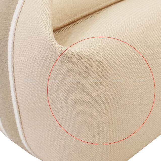 HERMES Handbag Bride a Brac GM Naturel Toile H Silver HW[EXCELLENT][Authentic]