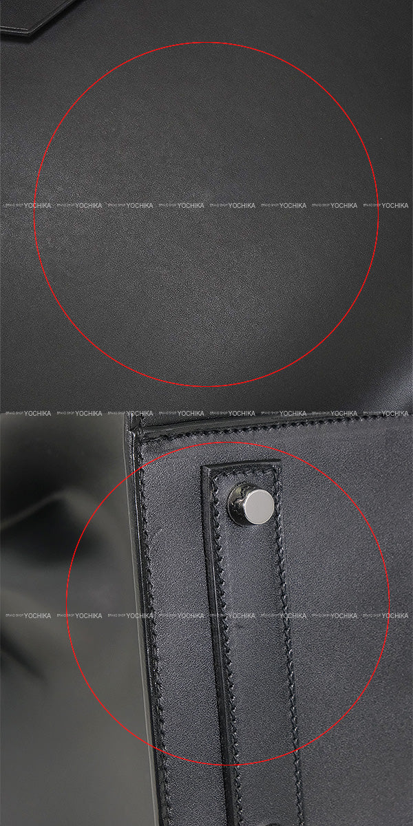 [Pre-loved] HERMES Handbag Birkin40 Sellier Noir (Black) Vache Hunter Silver HW Stamp T[LIKE NEW][Authentic]