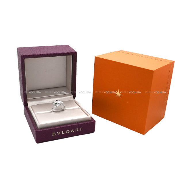 BVLGARI ring Serpenti Seduttori Sapphire 0.47ct/Emerald 0.08ct/Diamond 1.19ct/K18WG #51 355340[EXCELLENT][Authentic]