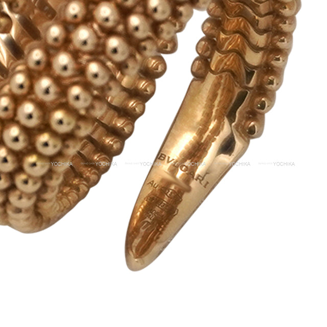 BVLGARI ring Serpenti #M Diamond 0.89ct/Onyx/K18PG 358664[EXCELLENT][Authentic]