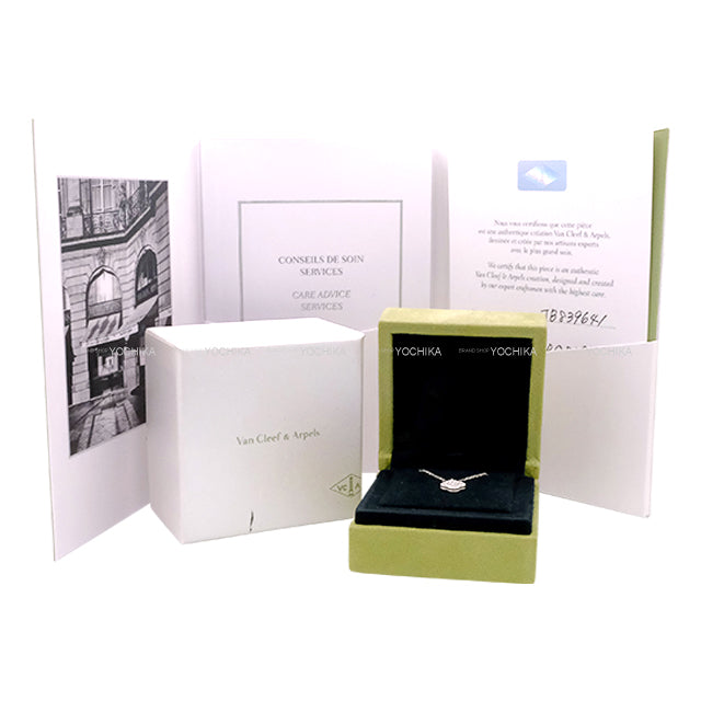 [Pre-loved] Van Cleef & Arpels necklace Sweet Alhambra Pendant White Gold K18WG/Diamond[LIKE NEW][Authentic]
