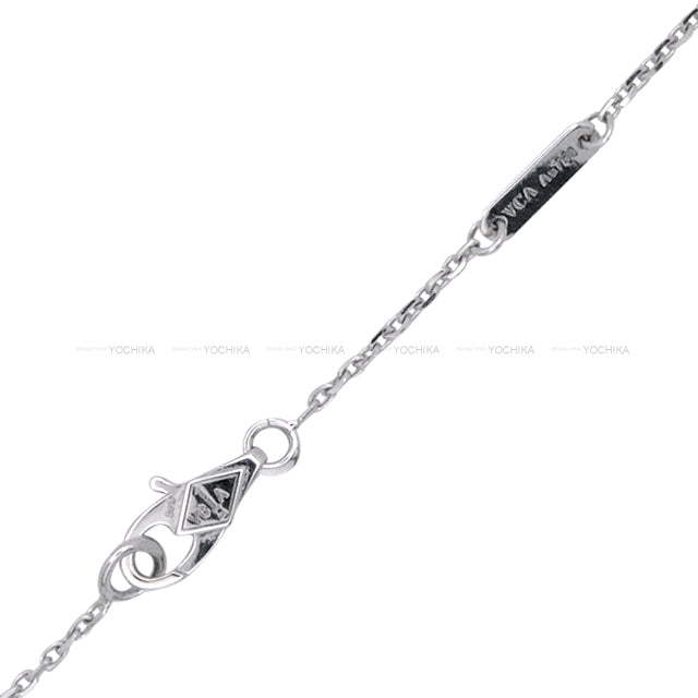 [Pre-loved] Van Cleef & Arpels necklace Sweet Alhambra Pendant White Gold K18WG/Diamond[LIKE NEW][Authentic]