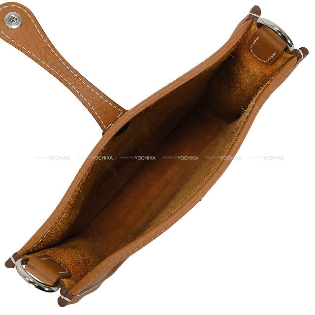 HERMES Shoulder bag Evelyne 16 TPM Short Gold Taurillon Clemence Silver HW Stamp W[EXCELLENT][Authentic]